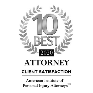 10 Best Attorney 2020 - American Institute of Personal Injury Award badge