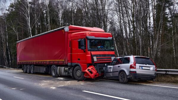 Collison Between Truck & Car