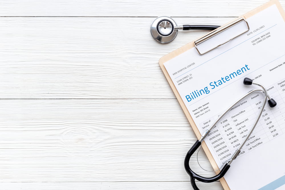Medical billing statement related to lien in personal injury settlement